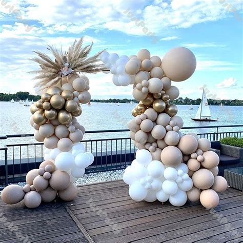 176pcs golden balloon wedding arch set garland set latex etsy