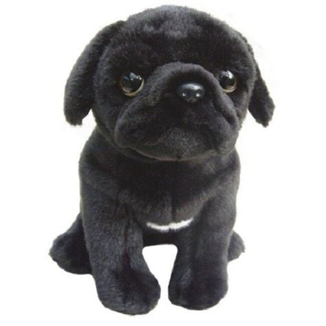Hand Made Black Pug Plush Toy Dog Can Be T Wrapped And Etsy Uk