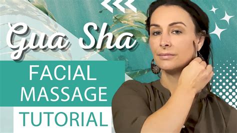 Gua Sha Face Massage Tutorial Lymphatic Drainage And Acupressure Demo Youtube