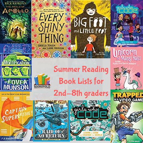 Summer Reading Book Recommendations For 2nd 8th Graders Reading