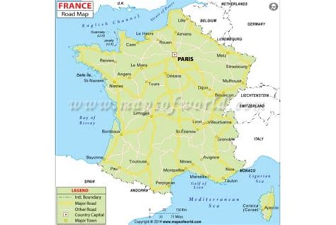 Buy France Road Map Online