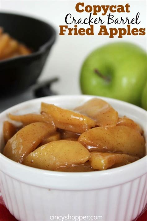 Melt the butter in a large skillet over medium heat. Copycat Cracker Barrel Fried Apples Recipe - CincyShopper