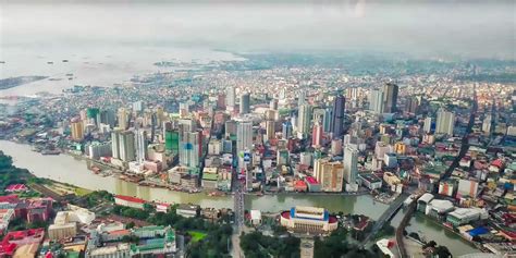 Video Stunning Metro Manila Philippines Aerial View