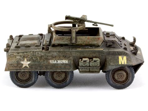 Bolt Action M8 Greyhound M20 Scout Car Painted Guys