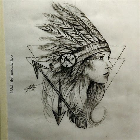 Desenho De India Brasileira