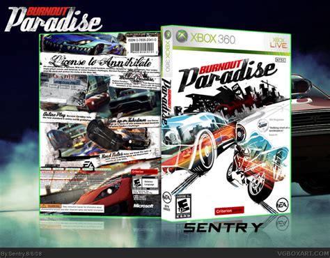 Burnout Paradise Xbox 360 Box Art Cover By Sentry