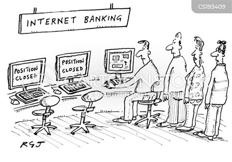 Online Banking Cartoons And Comics Funny Pictures From Cartoonstock