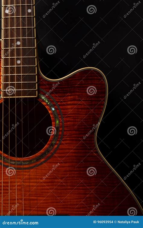 Elements Of Acoustic Guitar Stock Photo Image Of Classic Closeup