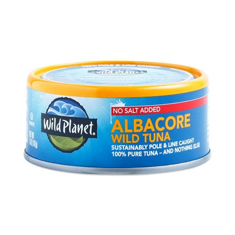 No Salt Added Wild Albacore Tuna By Wild Planet Thrive
