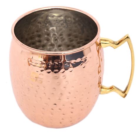 Stunning Stainless Steel Hammered Copper Effect Moscow Mule Mug ~ Cocktail Cup Moscow Mule