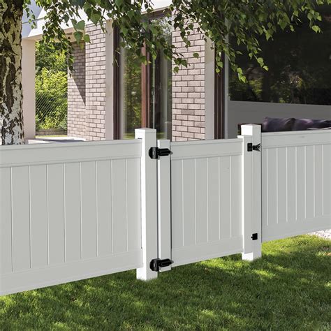 Emblem Vinyl Fencing 4 X 8 White Freedom Outdoor Living For Lowes