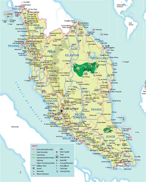 Malaysia Map •