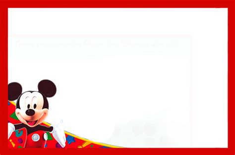 Mickey Mouse Frame Png Free Download Png Mart