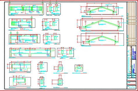 Structural Details Beams Roofing Dwg Detail For Autocad • Designs Cad