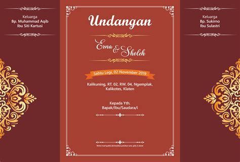 Download Undangan Pernikahan Cdr Berkas Belajar