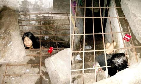 Chinese Woman With Mental Illness Is Locked In Underground Cage By Her