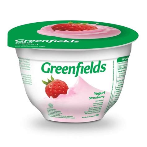 Jual Greenfields Yogurt Yogurt Greenfield Strawberry 125 G Di Lapak
