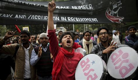 Jobless Youth March To Protest Indian Unemployment Crisis Washington Times