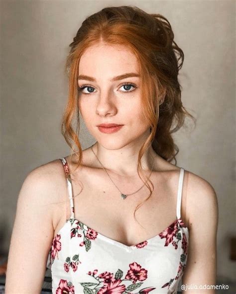 Lovely Julia Adamenko Sfwredheads Red Hair Woman Red Haired Beauty