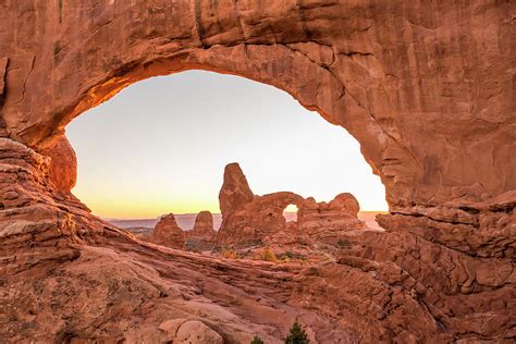 Turret Arch Through North Window Arches National Park Photograph By