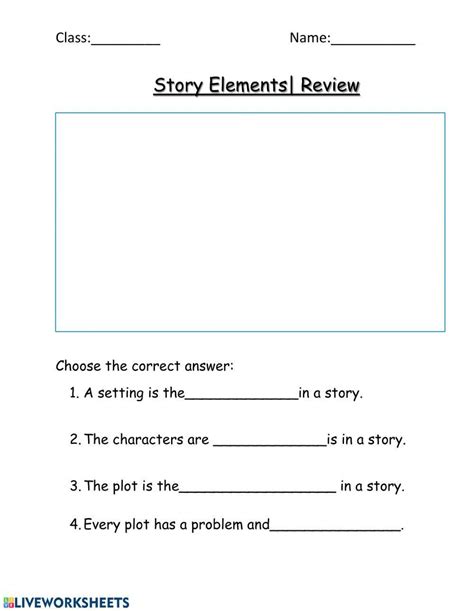 Unlock Creativity With Engaging Story Elements Worksheets Interactive