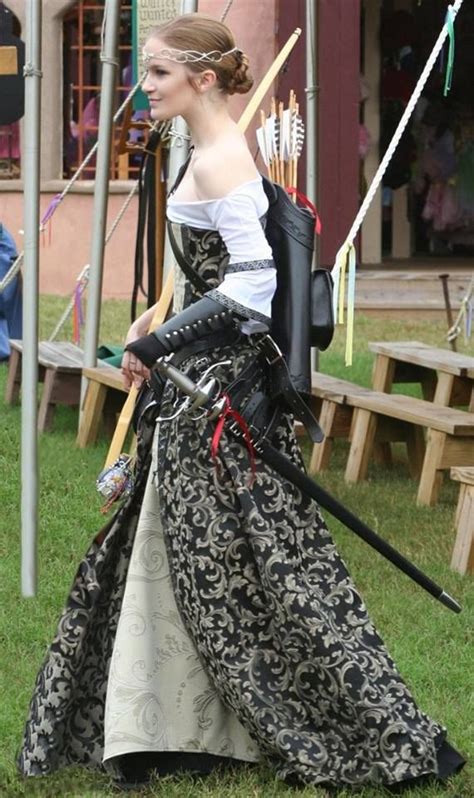 Beautiful Archers Costume Fashion Medieval Fashion Fantasy Dress