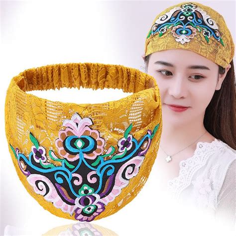 Womens Fashion Trends In Hairband Ethnic Headdress Embroidered Hair