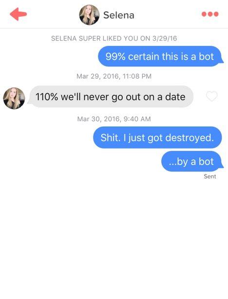 Slideshow This Proves That Matching With Bots On Tinder Can Be Hilarious