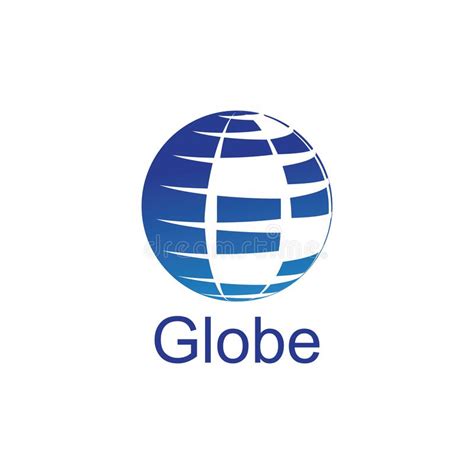 Globe Logo And Icon Vector Design Template Vector Stock Illustration