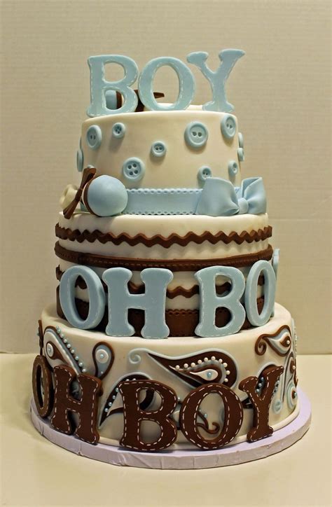 Boy Oh Boy On Cake Central Shower Cakes Baby Shower Cakes Baby
