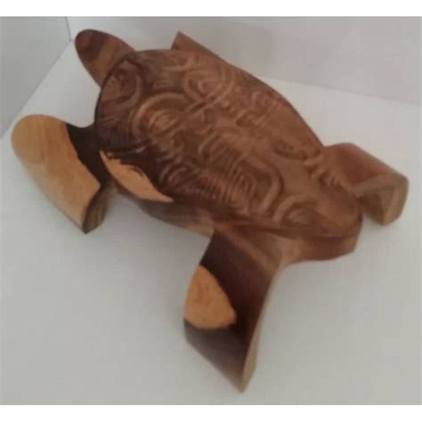 Wooden Carving Of A Turtle Tt21 2 From The Marquesas Islands