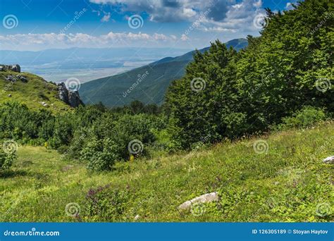 Summer Landscape To Stara Planina Balkan Mountains From Shipka Peak
