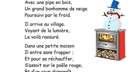 Poésie Chanson Pour Les Enfants Lhiver De Jacques Prévert