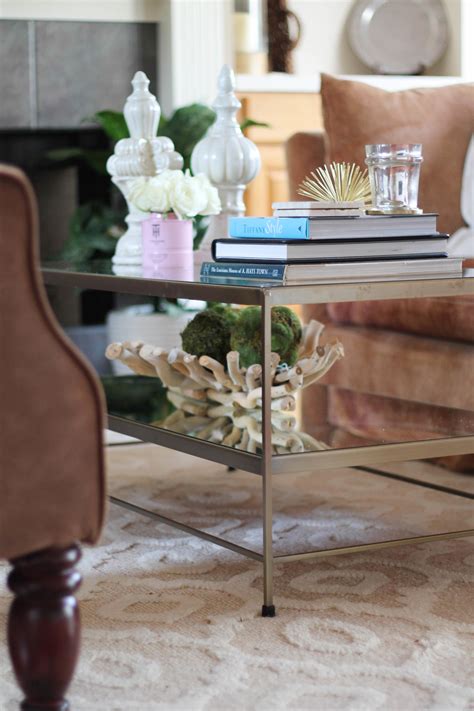 How to style an outdoor coffee table don't overdo it. Styling A Glass Coffee Table | Style Waltz