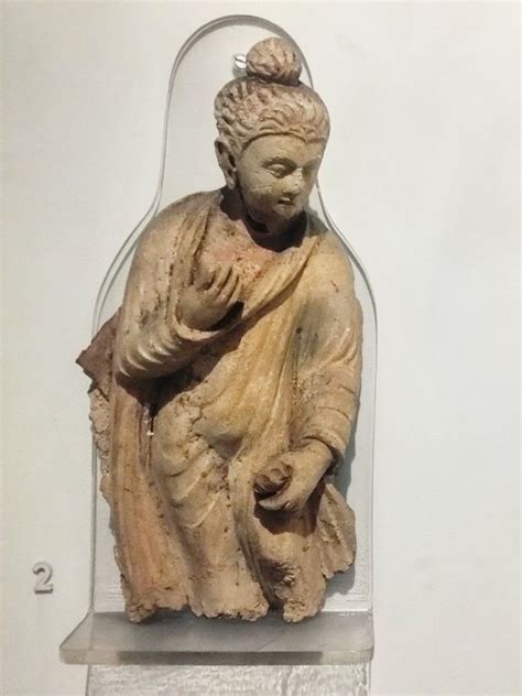 stucco sculpture of standing buddha gandhara 2nd 3rd century ce gandhara school of art