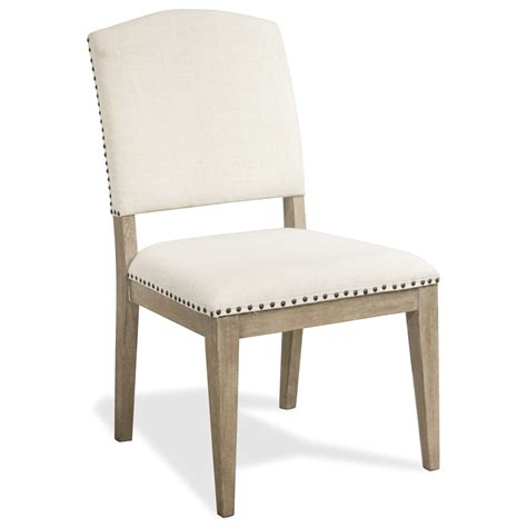 Riverside Furniture Myra Upholstered Side Chair With Nail Head Trim