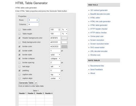 Best Free Online Table Generator Tools To Create Tables For Any Purpose