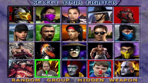 Mortal Kombat 4 Character Select Youtube