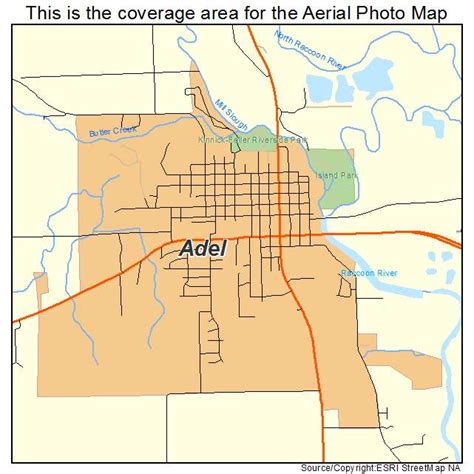 Aerial Photography Map Of Adel Ia Iowa