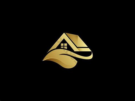 الصفحة الرئيسية رمز تصميم شعار المنزل الذهبي صور Png Ai تحميل مجاني