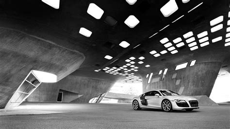 Audi German Cars Sports Car Monochrome Audi R8 Architecture Car