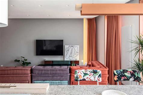 desain interior apartemen modern minimalis  chic  penuh warna