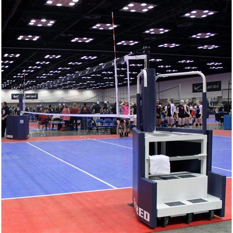 Gared Gocourt One Court Portable Volleyball Net System W Ref Stand
