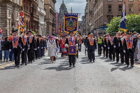 Orange Walk In Glasgow Sees Eight Arrested As Thousands Gather For The