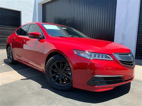 Pre Owned 2017 Acura Tlx Fwd Wtechnology Pkg Four Door Sedan In Orange