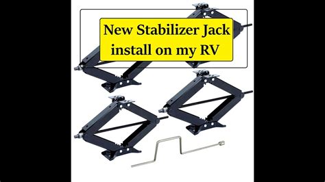 How to level rv with electric jacks. RV Stabilizer jack INSTALLATION and what to look for - YouTube