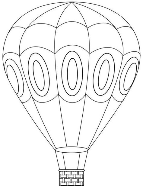 Printable Hot Air Balloon Coloring Pages | Hot air balloons art, Hot air balloon craft, Balloon