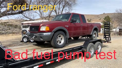 How to test for a bad fuel pump Ford Ranger and how to install new fuel