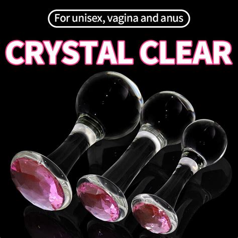 Glass Dildo Anal Butt Plug Sex Toy G Spot Massager Women Men Masturbator Toys Ebay
