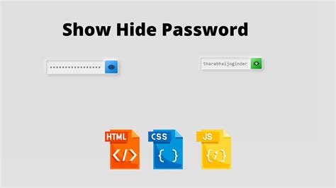 Show Hide Password Using Eye Icon In Html And Javascript Youtube Hot